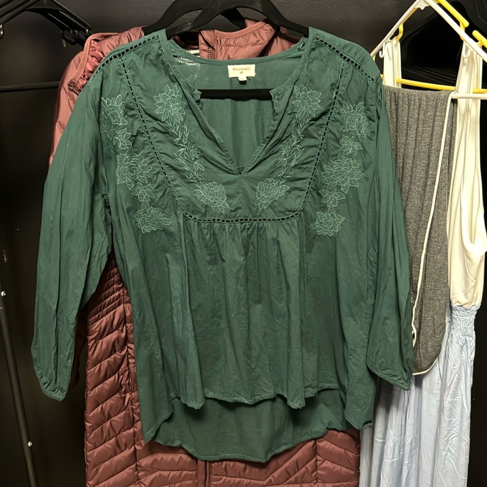 World Market Embroidered Top